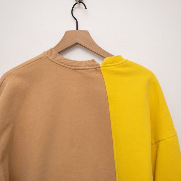 Rocket x Lunch Diagonal Color Block Sweatshirt Size Small - Picture 8 of 10